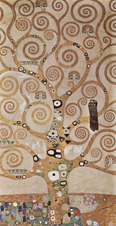 Entwurf für den Wandfries im Palais Stoclet in Brüssel, Lebensbaum von Gustav Klimt